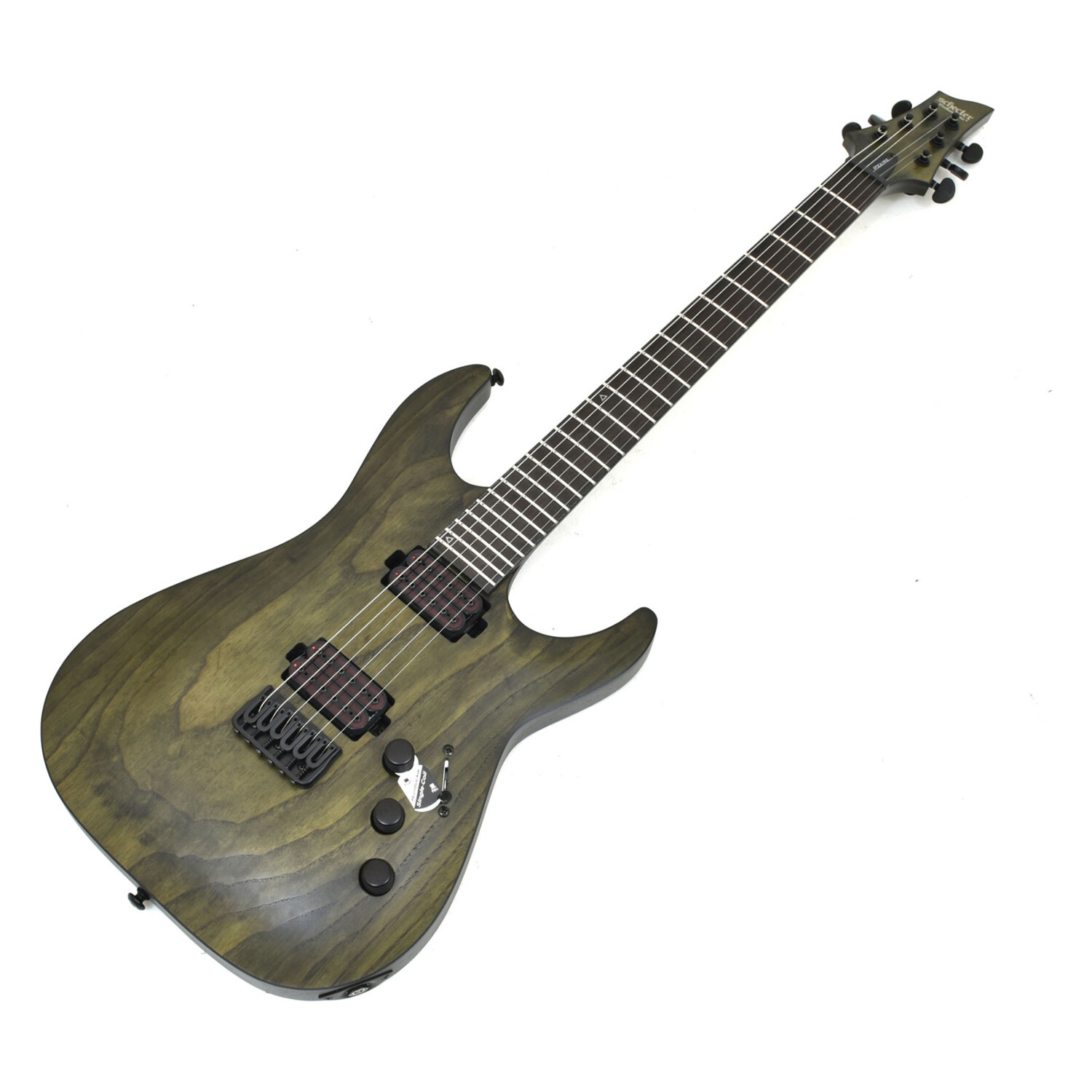 Schecter C-1 Apocalypse Guitar Carbon Black | Studio Gears