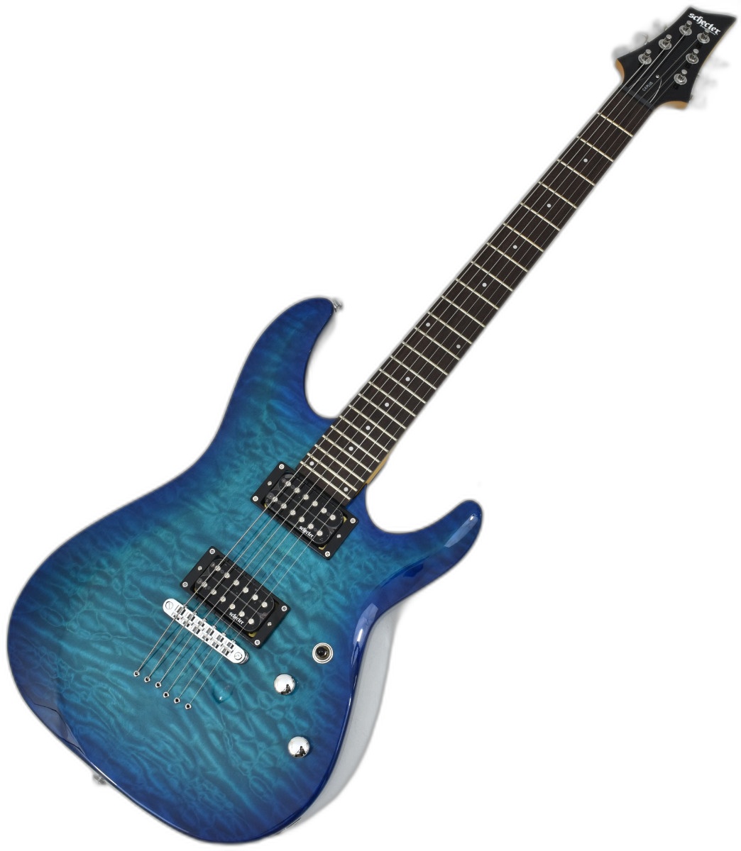 Schecter C-6 Deluxe Satin Blue | Studio Gears
